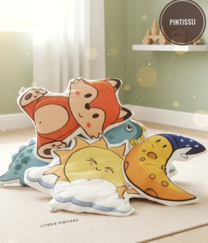 Coussin 3D Animaux & personnages