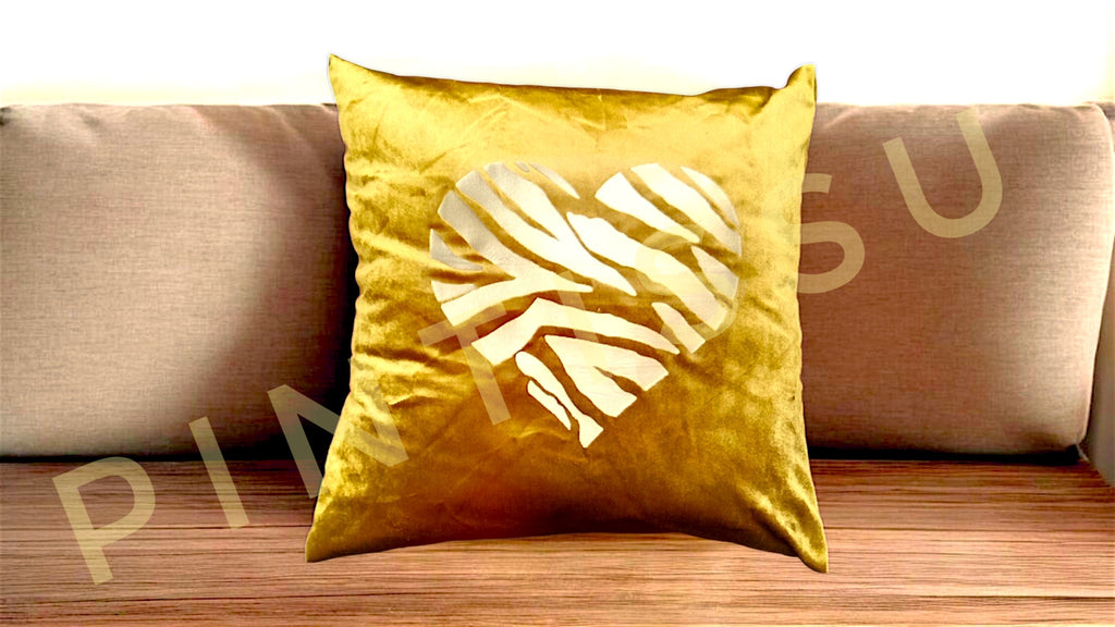 Coussins Velours 45x45 Tendance Motifs Dorés & Modernes - Pintissu