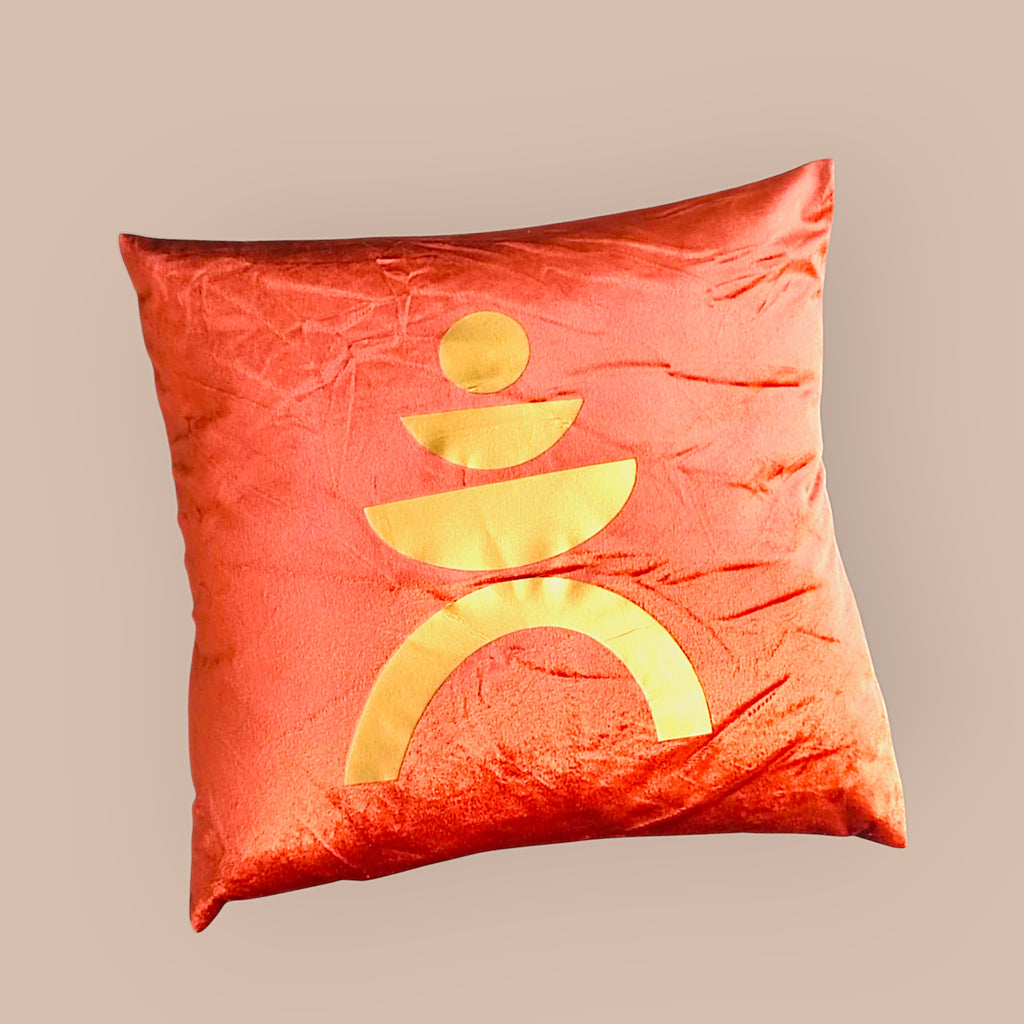 Coussin Velvet Rouge Terracotta