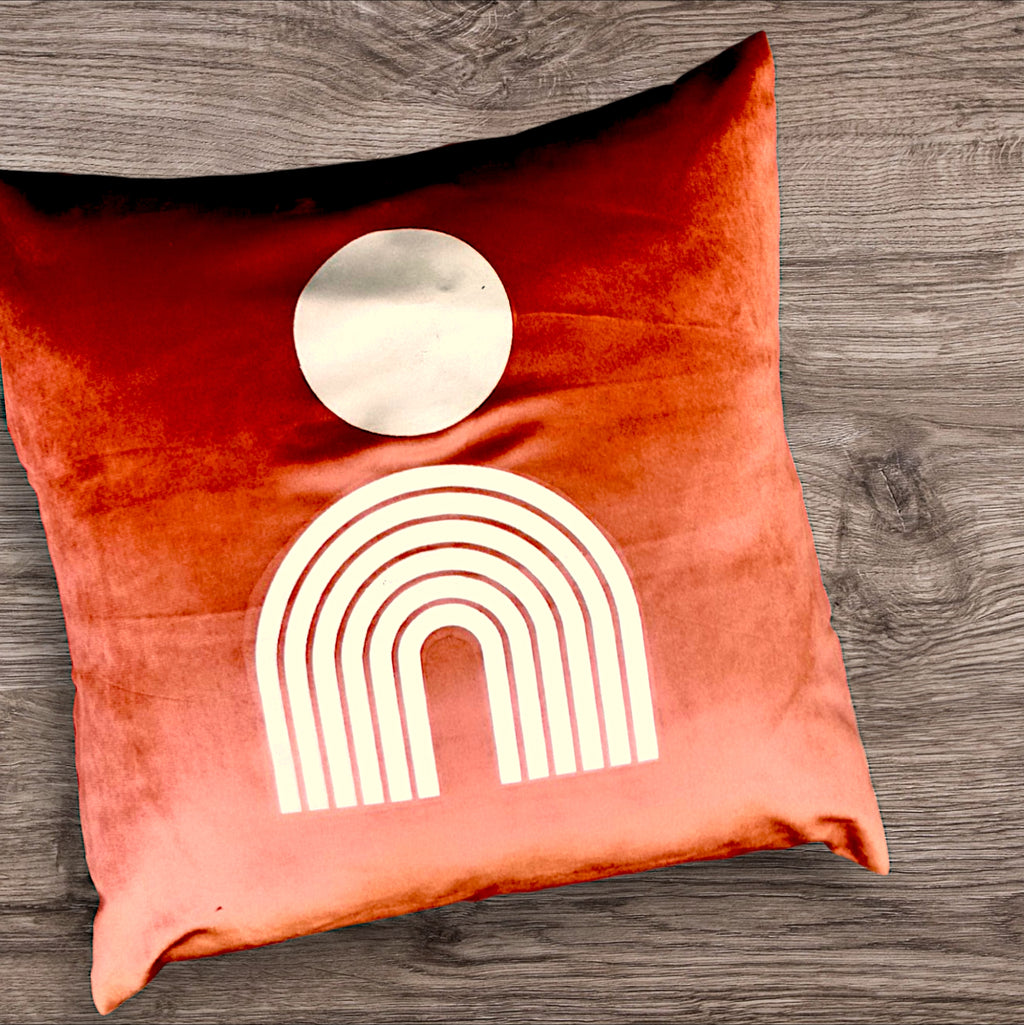 Coussin Velvet Rouge Terracotta