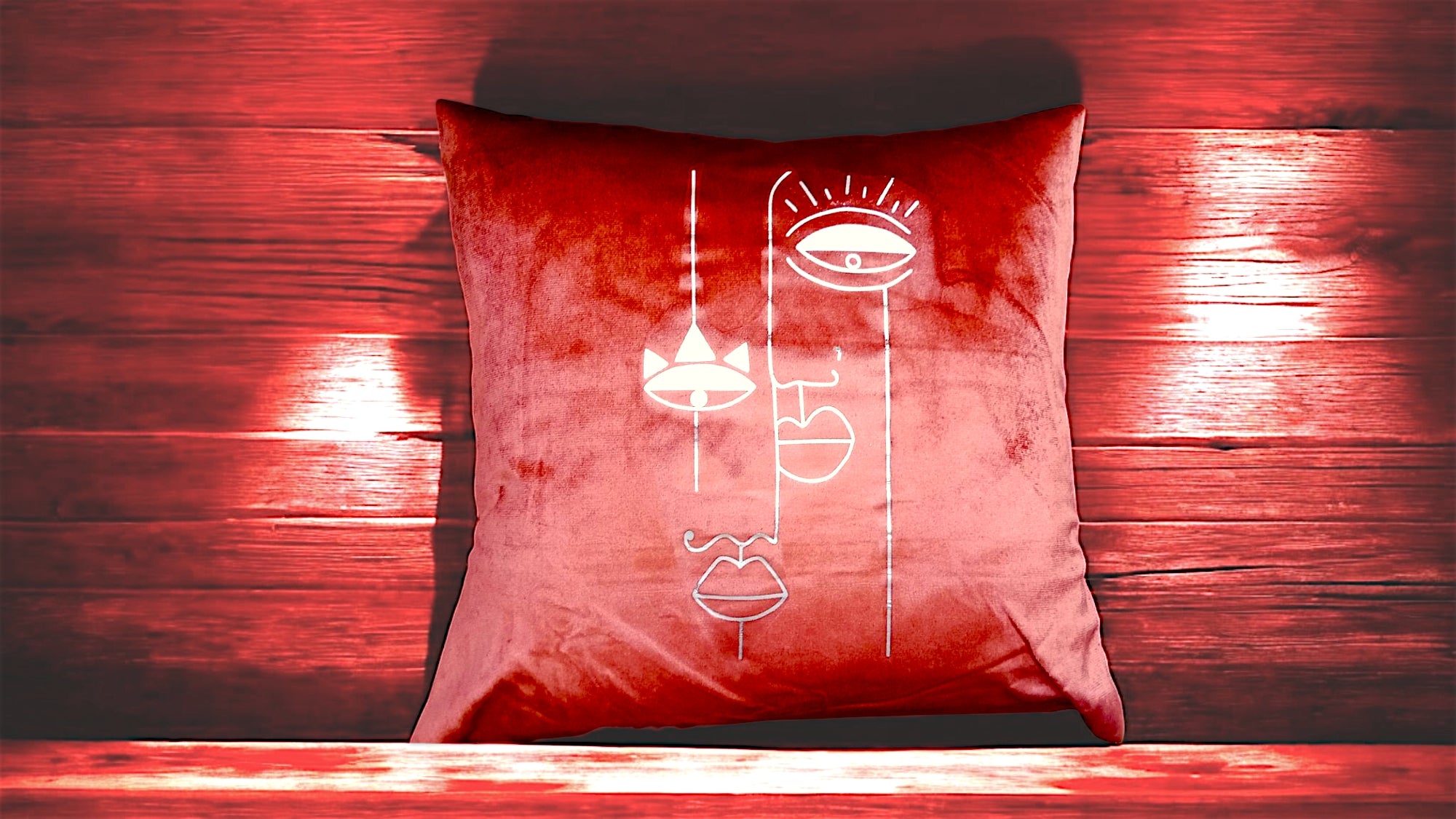 Coussin Velvet Rouge Terracotta