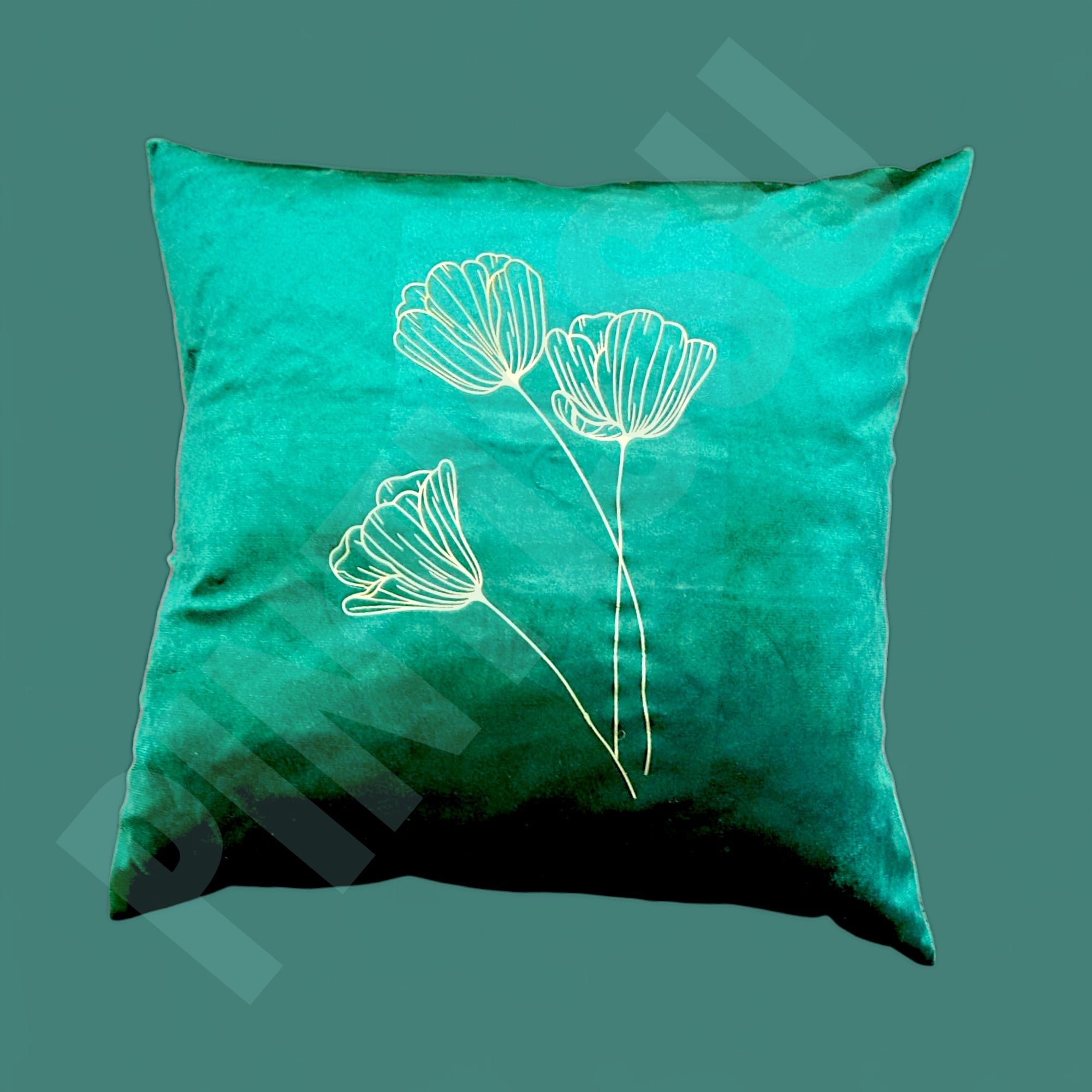 Coussin Velvet Vert