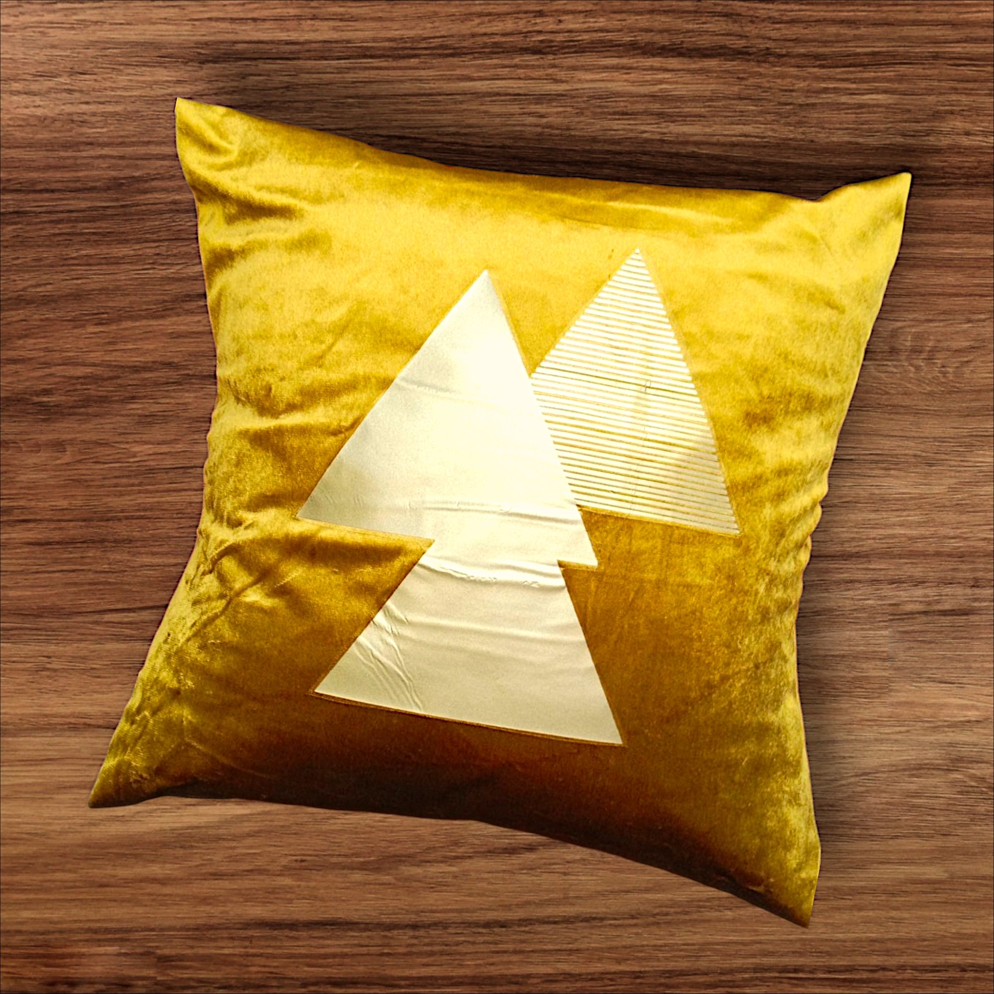 Coussin Velvet Jaune Ocre