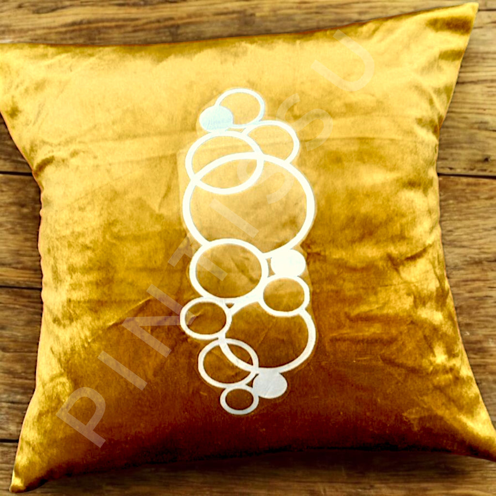 Coussins Velours 45x45 Tendance Motifs Dorés & Modernes - Pintissu